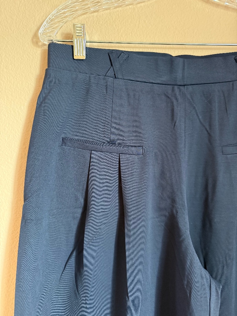 NEW w/Tags OGL Navy Bamboo Wide Leg Trouser Size M - Picture 3 of 4